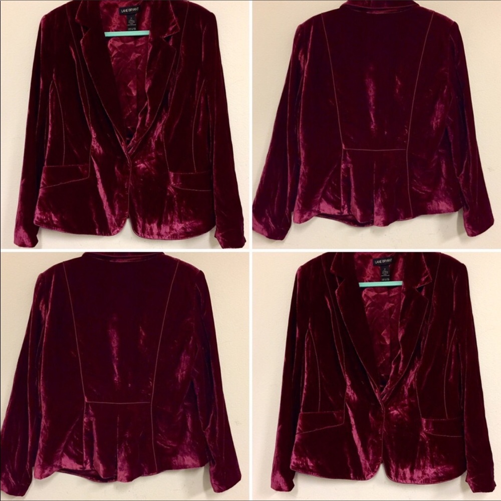 Velvety burgundy jacket